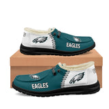 20% OFF Best Velvet Philadelphia Eagles Moccasin Slippers For Men Women