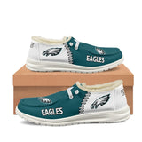 20% OFF Best Velvet Philadelphia Eagles Moccasin Slippers For Men Women