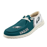 Velvet Philadelphia Eagles Moccasin Slippers For Men Women