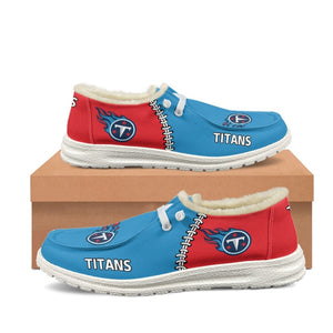 20% OFF Best Velvet Tennessee Titans Moccasin Slippers For Men Women