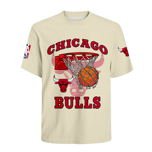 Vintage Chicago Bulls T shirts Short Sleeves For Men