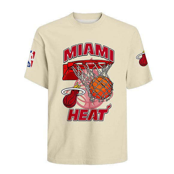 20% SALE OFF Vintage Miami Heat T shirts Short Sleeves For Men