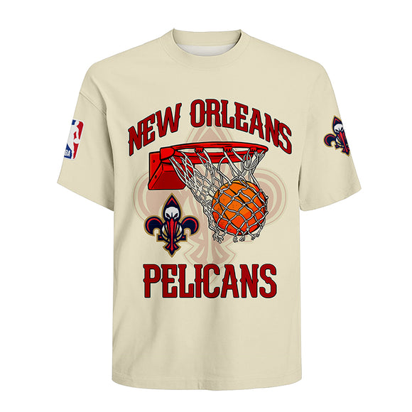 20% SALE OFF Vintage New Orleans Pelicans T shirts Short Sleeves For Men