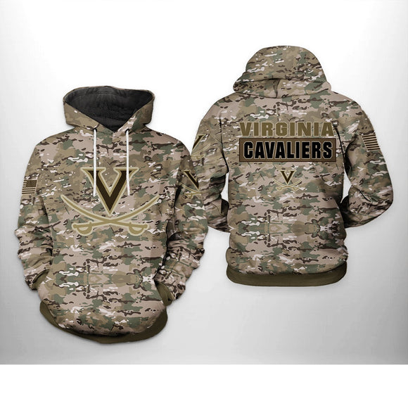 [SALE] 18% OFF Best Virginia Cavaliers Camo Hoodies For Men Women