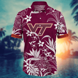 20% OFF Virginia Tech Hokies Hawaiian Shirt Tropical Flower