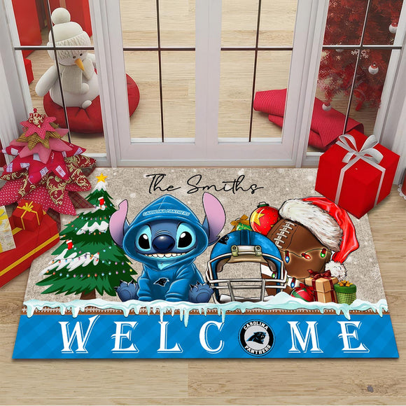 The Best Carolina Panthers Door Mat Christmas – Personalized