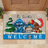 The Best Carolina Panthers Door Mat Christmas – Personalized