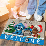 The Best Carolina Panthers Door Mat Christmas – Personalized