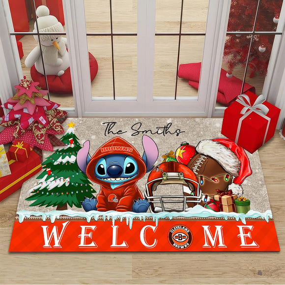 The Best Cleveland Browns Door Mat Christmas – Personalized