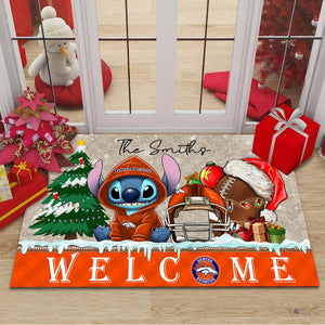 Lowest Price Welcome Denver Broncos Door Mat Christmas - Personalized