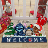 Lowest Price New England Patriots Door Mat Christmas - Personalized