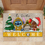 The Best Pittsburgh Steelers Door Mat Christmas – Personalized