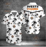 Sale 20% off Best White Wests Tigers Hawaiian Shirt Coconut Tree