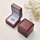 Wooden Philadelphia Eagles Superbowl Ring 2025  box with a lid open on a light background