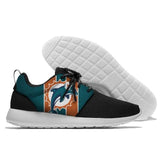 NFL Shoes Sneaker Lightweight Custom Miami Dolphins Shoes For Sale Super Comfort