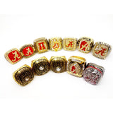 Set 12pcs 1973 - 2016 Alabama Crimson Tide Rings National Championship