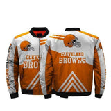 NFL Football Men's Bomber Jacket Cleveland Browns Jackets Coats