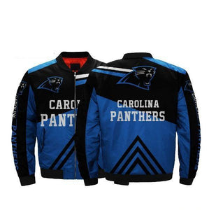 Men's Bomber Jacket Carolina Panthers Jacket Coats