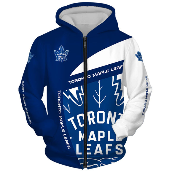 Lastest Toronto Maple Leafs Hoodie 3D With Hooded Long Sleeve