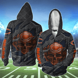 3D Skull Chicago Bears Hoodies Cheap