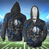 3D Skull Indianapolis Colts Hoodies Cheap