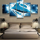 5 Panel Cronulla-Sutherland Sharks Wall Art Thunder For Living Room