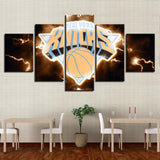 5 Panel New York Knicks Wall Art Thunder For Wall Decor