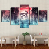 5 Piece Newcastle Knights Wall Art For Living Room