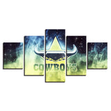5 Piece North Queensland Cowboys Wall Art For Living Room
