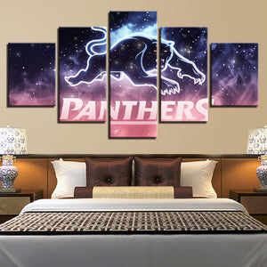 5 Piece Penrith Panthers Wall Art For Living Room