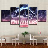 5 Piece Penrith Panthers Wall Art For Living Room