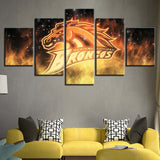 5 Piece Western Michigan Broncos Wall Art For Living Room