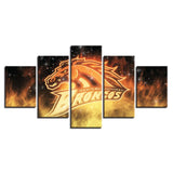 5 Piece Western Michigan Broncos Wall Art For Living Room