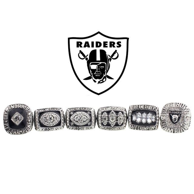 NFL 1976 1980 1983 Oakland Raiders Super Bowl Championship Replica Fan  Rings Set