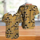 Anaheim Ducks Hawaiian Shirt Coconut Tree Button Up
