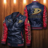 Anaheim Ducks Leather Jacket