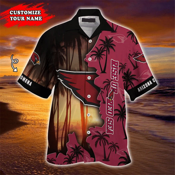 Arizona Cardinals Hawaiian Shirt Customize Your Name