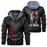 Arizona Cardinals Leather Bomber Jacket From Father To Son