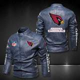 Arizona Cardinals Leather Jacket Winter Coat