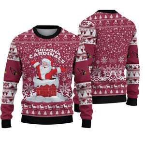 Arizona Cardinals Sweatshirt Christmas Funny Santa Claus