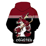Arizona Coyotes Hoodie Mascot 3D Printed