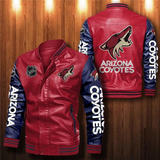 Arizona Coyotes Leather Jacket