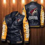 Arizona Coyotes Leather Jacket