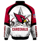 Arizona Cardinals Bomber Jacket Graphic Player Running