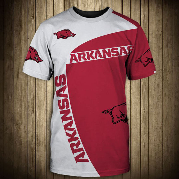 20% SALE OFF Arkansas Razorbacks T shirt Mens 3D