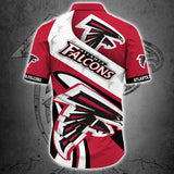 Atlanta Falcons Button Up Shirt Short Sleeve Big Logo
