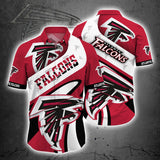 Atlanta Falcons Button Up Shirt Short Sleeve Big Logo