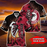 Atlanta Falcons Hawaiian Shirt Customize Your Name
