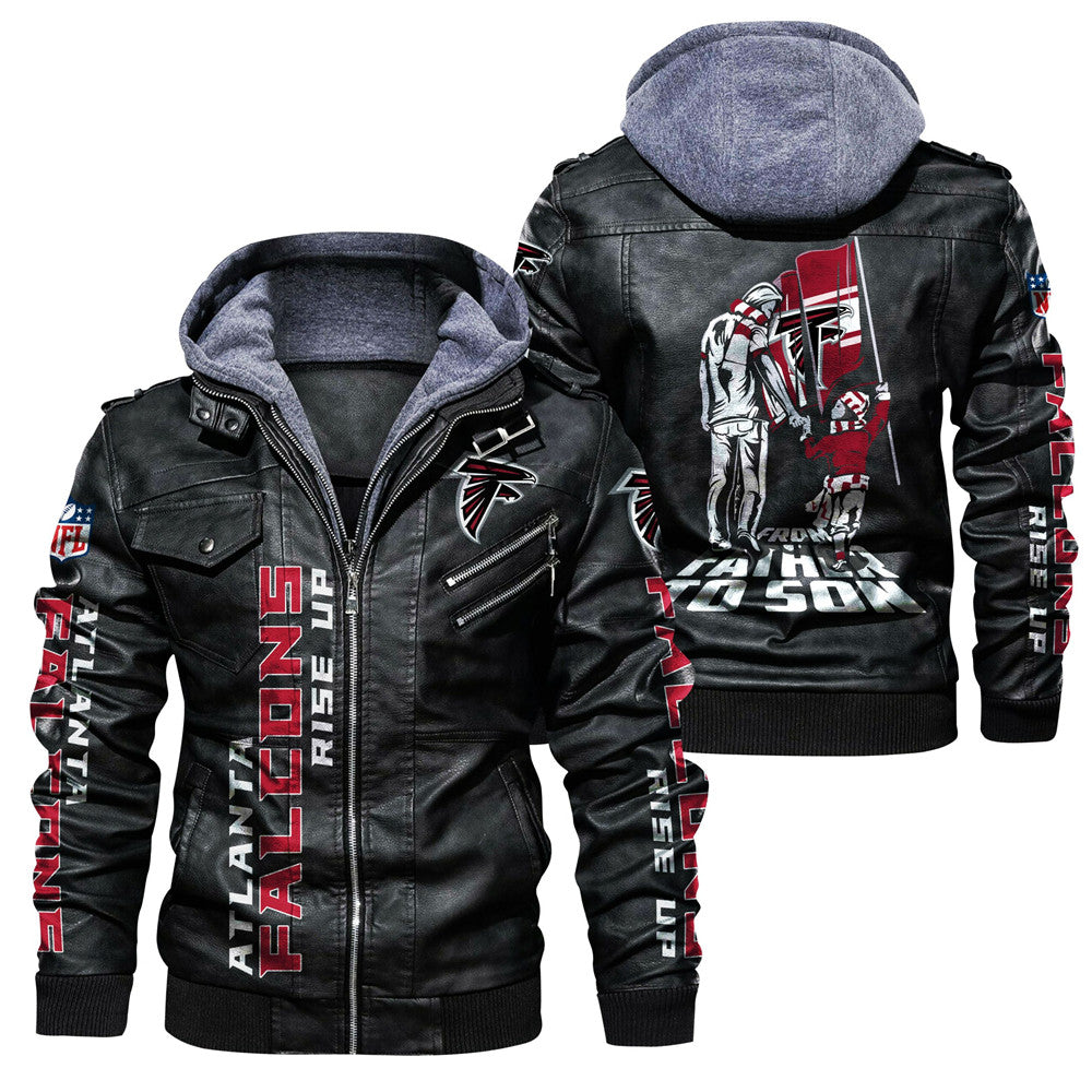 30% OFF Hot Sale Atlanta Falcons Leather Jacket Cheap For Men – 4