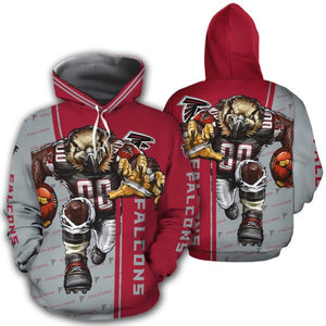 Atlanta Falcons Men's Hoodies Mascot 3D Ultra Cool
